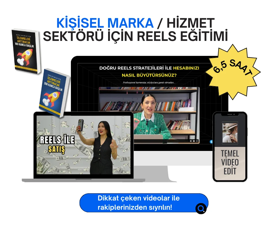 Hizmet Satanlar için Reels eğitiminin kapağı