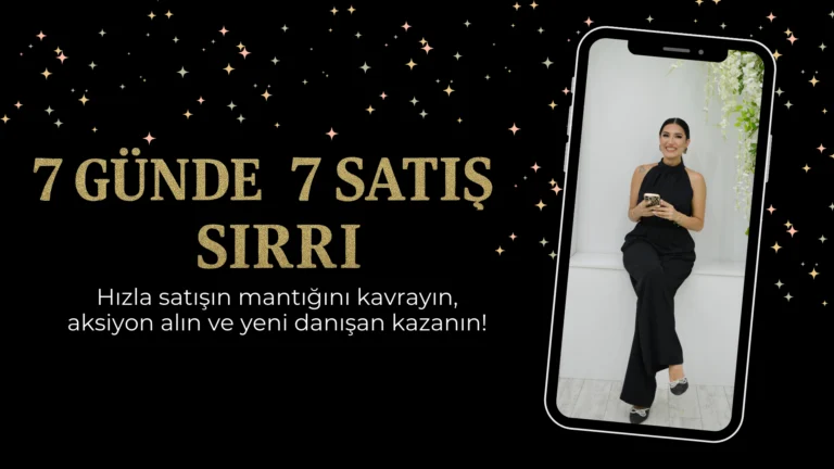 7 Günde 7 Satış Sırrı eğitiminin kapağı